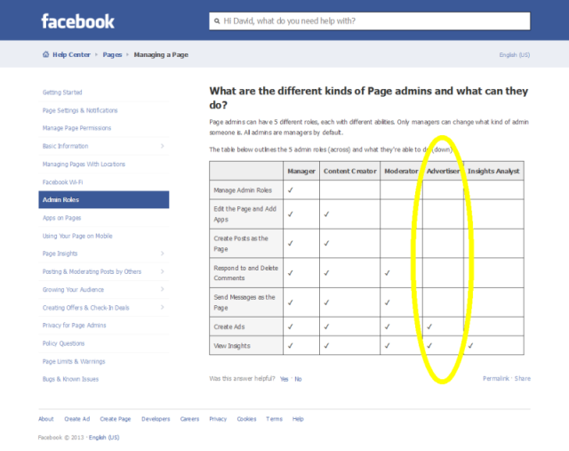 Facebook Integration